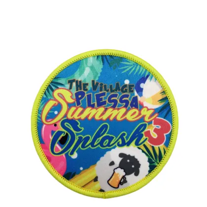 Custom heat transferred logo printing sublimation patch