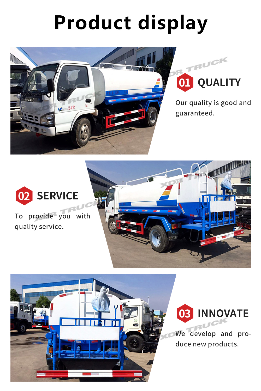 ISUZU 100P water truck5