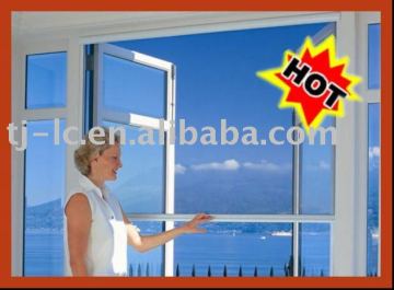 fly single hung roll up screen window