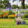 Decorazione personalizzata per tomba all'aperto del palo commemorativo