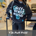 Custom English Printed Ladies Pullover