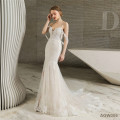 Vestidos brancos de Novia cappedasdasd sereia de casamento elegante dres2s5