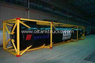 Carbon Steel Q345D Liquid 40Ft Iso Tank Container Storage B