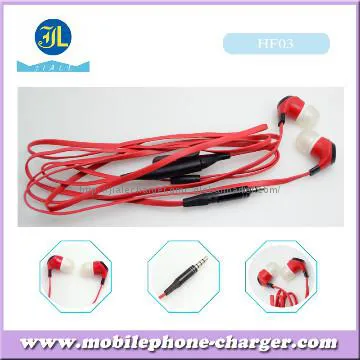 Cheap price flact cable volume control earphone for headphones mp3