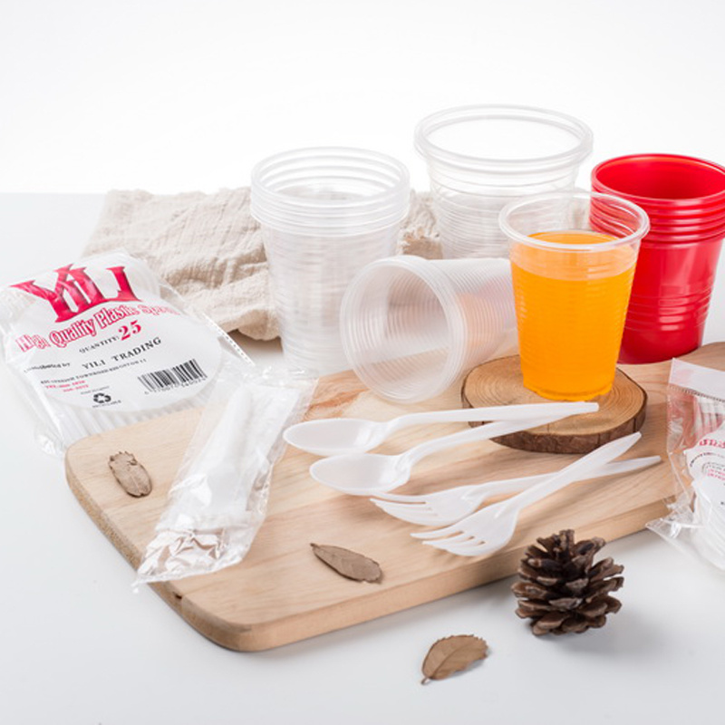 Disposable Cutlery Set Pet Cup Cold Drink Cup Freshly Squeezed Juice Cup 400ml Disposable Plastic Cup