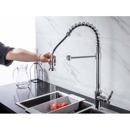 New-Style spring Single Hole Hot Cold kitchen Faucet
