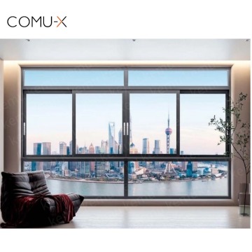 Custom Sliding Windows with Blinds for Glass Villa and Office