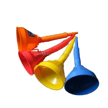 Hot Sealing Multi-Purpose Small Oil Metal Funnel for Cars