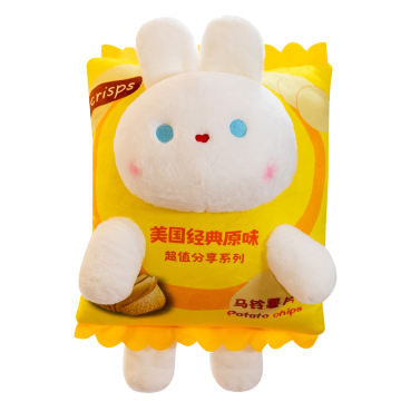 Cute Rabbit-Shaped Throw Pillow Toy for Kids