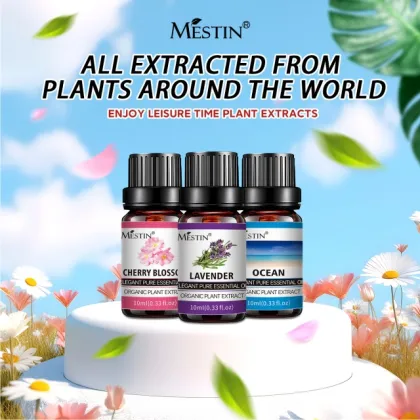 Mestin Customizable Essential Oil Kit with Organic Natural Botanicals