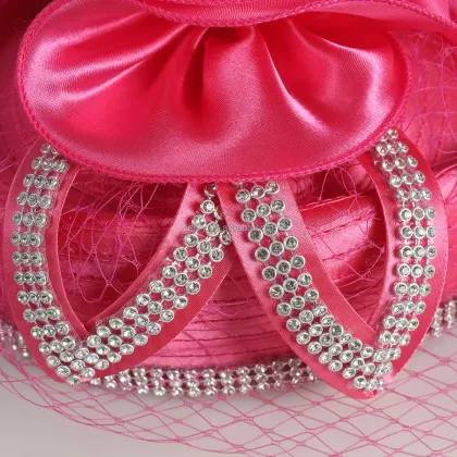 Wholesale Women's Church Tea Party Headband Derby Wedding Fascinators with Rhinestones