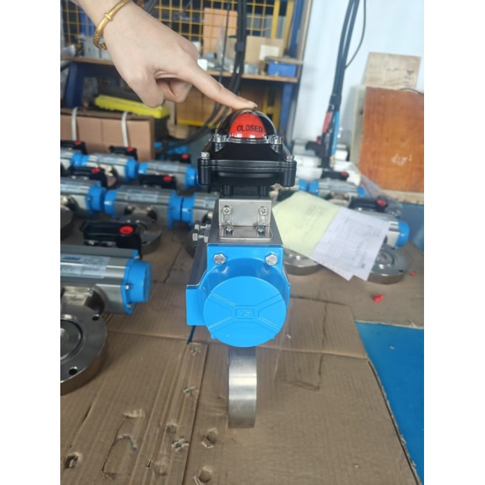 Van bướm khí nén - lệch tâm kép