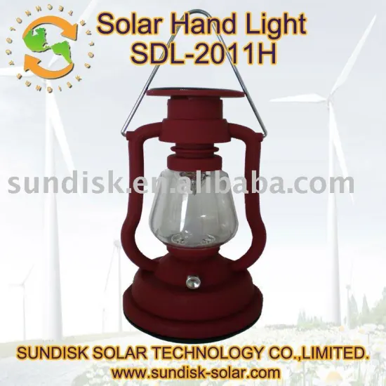 portable led solar hand light for camping