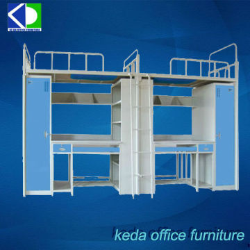 Steel Bunk Bed With Cabinet and Desk