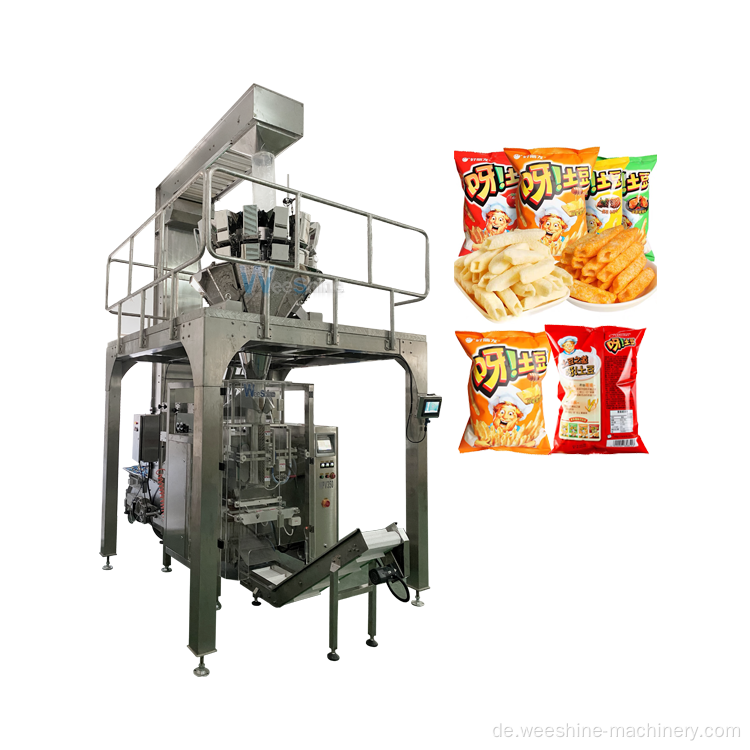 Automatische Fülldichtungskartoffelchips Verpackungsmaschine