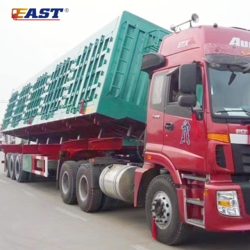 EAST Factory Export 2/3/4 Axles Carbon Side Tipper Dump Semi Trailer