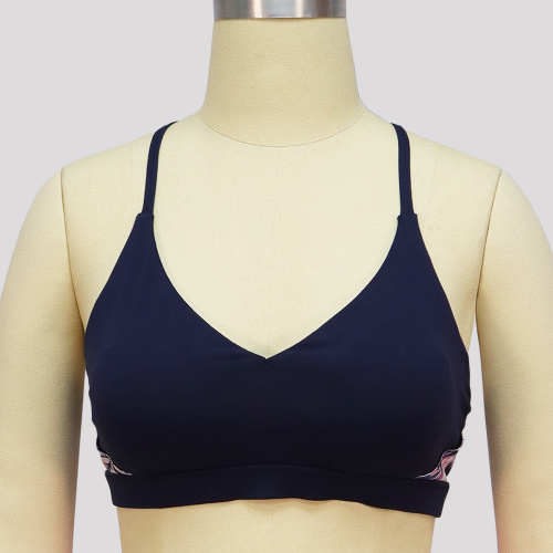 Black Crop Top Black womens yoga sports bra Manufactory