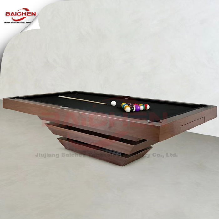minimalist gri bilardo masası modern ev