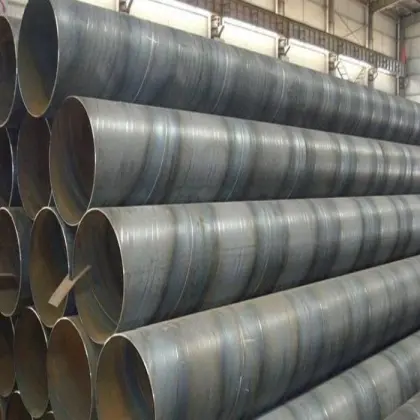Q235B Large diameter spiral welded black price