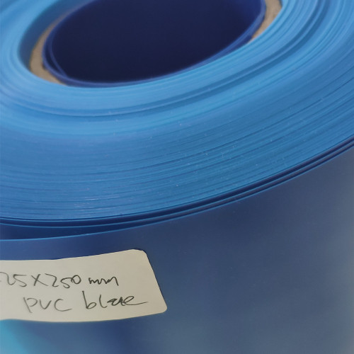 Termoplástico de película de plástico de Vinyl Blue PVC de Vinyl rígido de 25mic