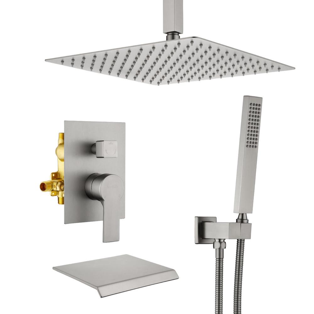 SHAMANDA Brass Rainfall Bathroom Shower Set