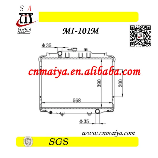 autoparts for cheap aluminum radiator