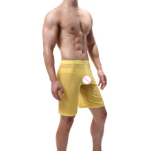 Underwear Men's Shorts Sexy Transparent Mesh Sleepwear Men Pajamas Man Ultra-thin Breathable Pijama Hombre