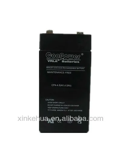 Sealed lead acid battery 6v 4.5ah