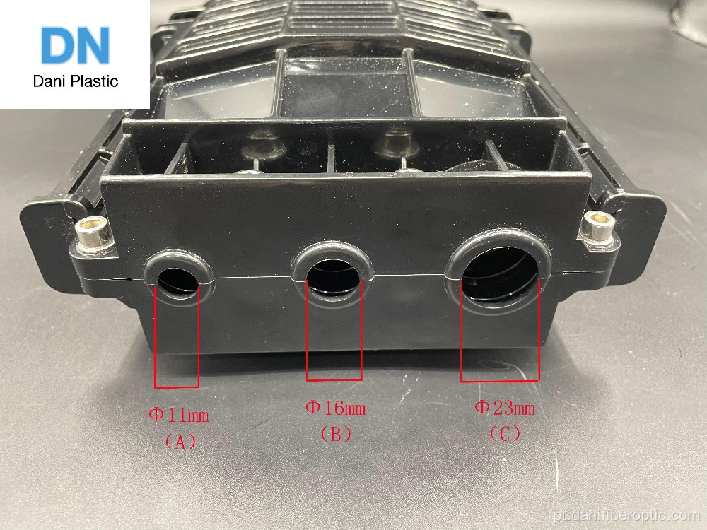 Caixa de distribuição de fibra óptica ao ar livre