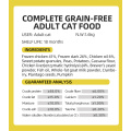 Completa grãos adultos com comida de gato inchada para adultos