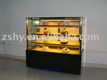1500mm Square Glass Cake Showcase for Bakery Shop