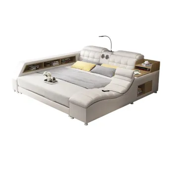 Modern Tatami Dual Storage Smart Massage Wedding Bed