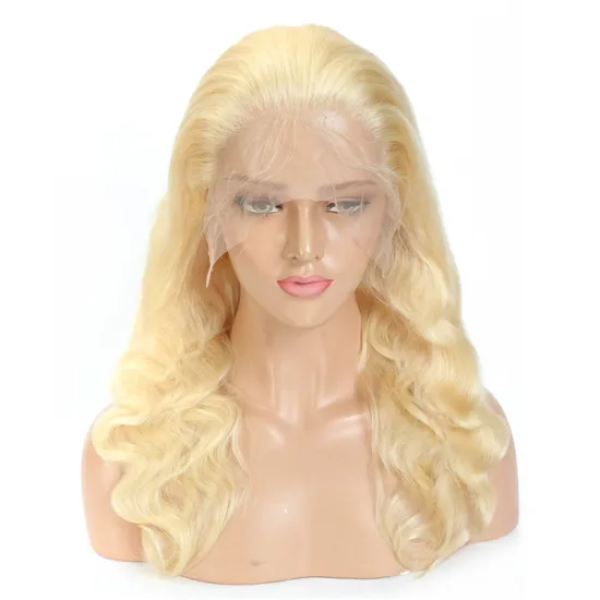 braiding transparent water wave perruque braid virgin glueless hd 613 human hair full lace wig