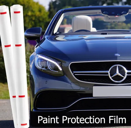 clear paint protection film from car