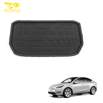 Tesla Model Y Front Trunk Mat - Maremlyn TPE Cargo Liner Emblem