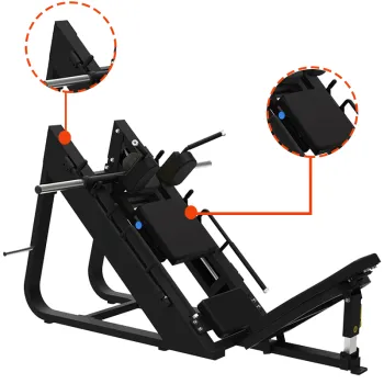 Professional Dinuo Commercial Gym Equipment: 45 Degree Leg Press and Hack Squat Trainer for Bodybuilding