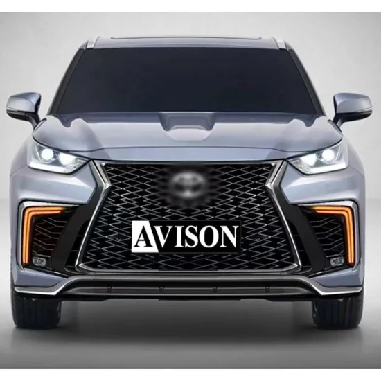 Highlander 2021-2022 PP ABS Parts Bumpers Upgrade Kit for Lexus LX600 Appearance - Front Grille & Rear Bumper Assembly