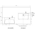 Fountaine de consommation d'extérieur en acier inoxydable Ada en fauteuil