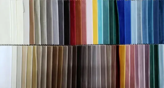 Plain Dyed Holland Velvet Upholstery Sofa Fabric