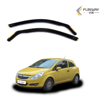 Rain Shield and Sun Visor Window Deflectors for Vauxhall Corsa D/E 2006-2019 3 Door