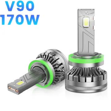 170W 6000K CANBUS LED Headlight Bulb Auto Lighting System V90 H1 H3 H4 H7 9005 9006