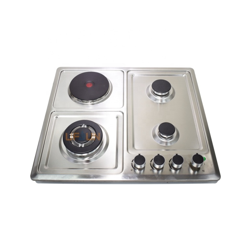 600mm 4 Burners  201# Stainless Steel Built-in Gas Cooktop Kitchen Cooker Hob LGP Portable Gas Stove