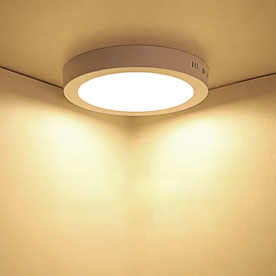 12W to 18W LED Downlights: 170mm Round Surface-Mounted Ceiling Lights (5 inch, 7 inch, 9 inch, 12 inch)