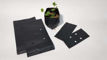 Fully degradable black seedling bag