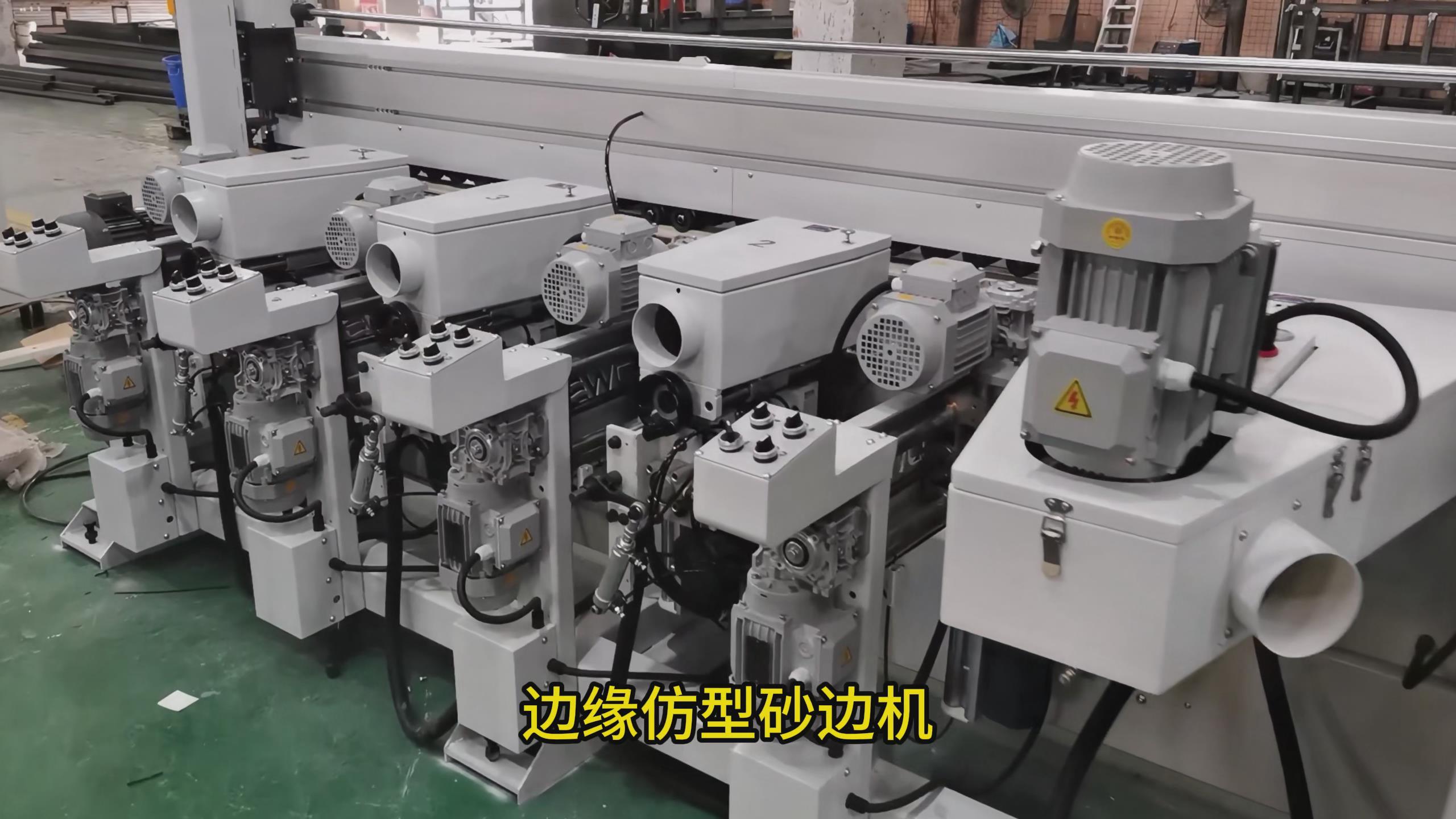 Sanding machine for edge with furniture door cabinet