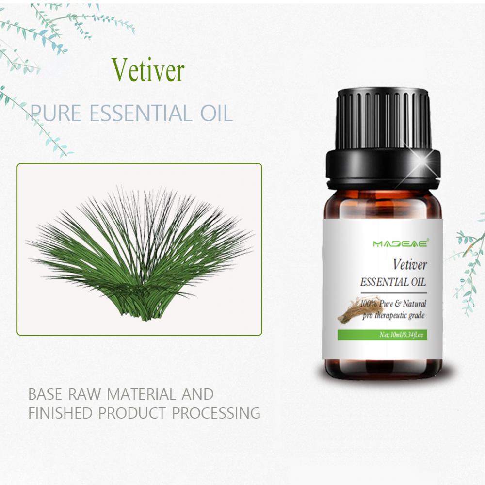 Alivio del dolor Vetiver Vetiver Aceite esencial Aceite de difusor