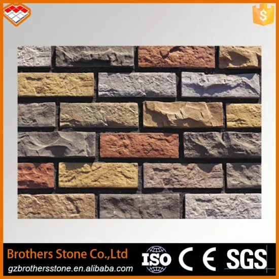 Chinese manufacturer Foshan mixed color artificial stone wall