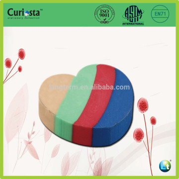 heart shape colorful cheapest practical TPR eraser