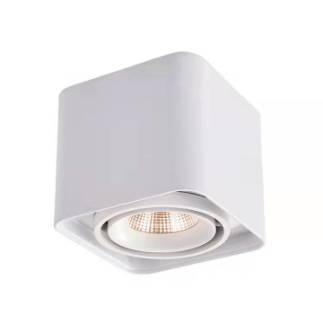 Adjustable 7W Ceiling COB Square Surface Mount LED Downlight