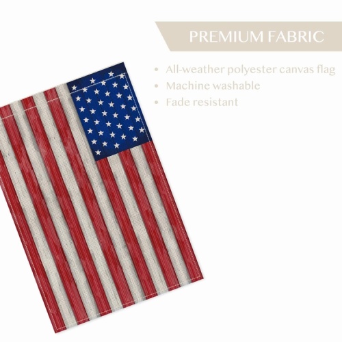 Custom design USA polyester cloth garden yerd flag